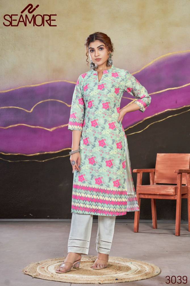 Bhoomi Vol 2 By Seamore Printed Poly Cotton Kurtis Wholesale Clothing Suppliers In India